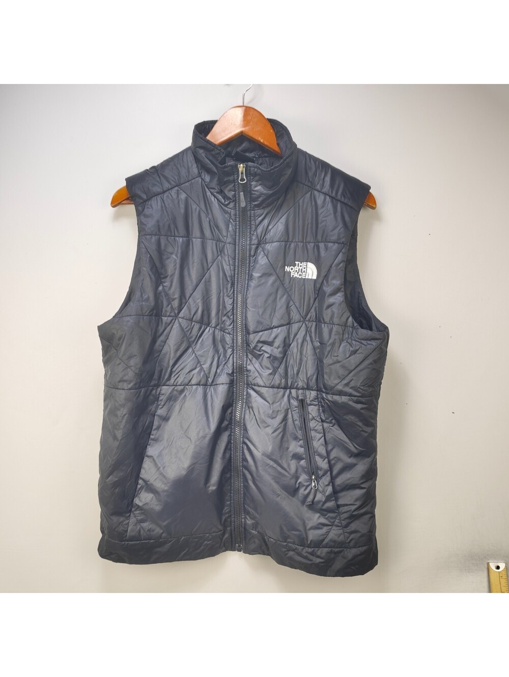 Vintage The North Face Black Quilted Puffer Vest Medium